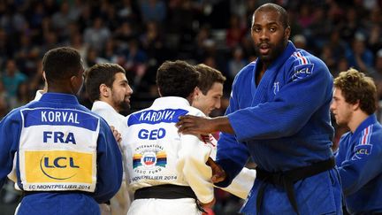 Teddy Riner cherchera à accrocher une nouvelle médaille d'or à son palmarès. (PASCAL GUYOT / AFP)