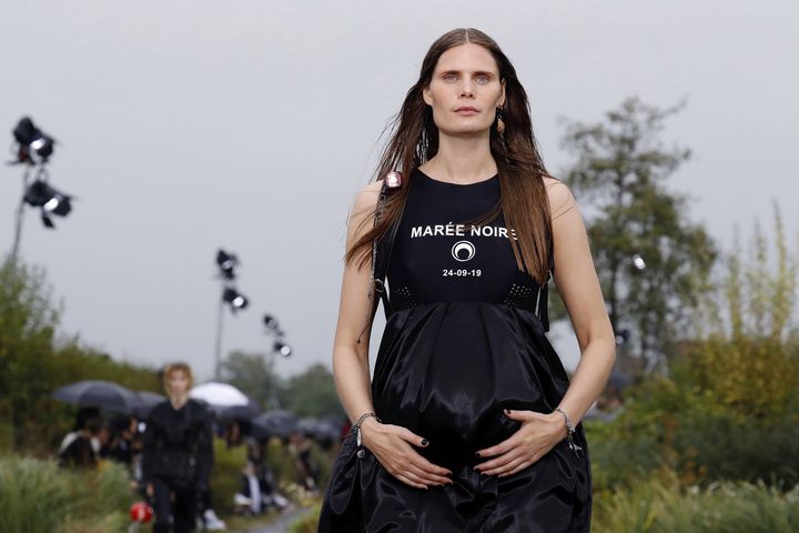 Défilé Marine Serre printemps-été 2020 lors de la Paris fashion Week printemps-été 2019, le 24 septembre 2019 (THOMAS SAMSON / AFP)