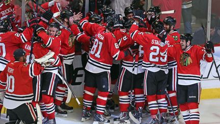 Les joueurs de Chicago célèbrent un but (JONATHAN DANIEL / GETTY IMAGES NORTH AMERICA)