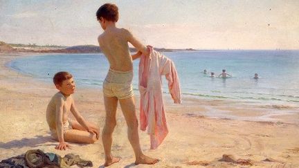 La baignade, vers 1908 d'Emma Herland
 (Musée de Morlaix)