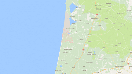 Carte de localisation de Mimizan, dans les Landes.&nbsp; (GOOGLEMAPS)