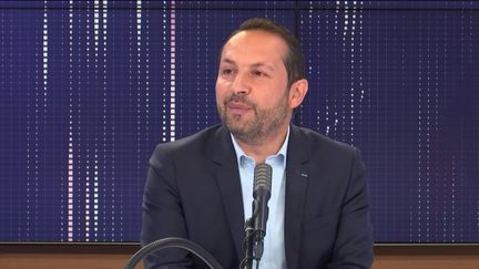 Sébastien Chenu, député du Nord, porte-parole du Rassemblement national, était l'invité du "8h30 franceinfo", jeudi 11 juin 2020. (FRANCEINFO / RADIOFRANCE)