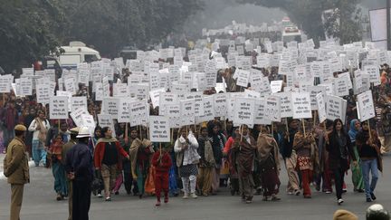 Manifestation contre le viol, le 2 janvier 2013, &agrave; Delhi (Inde). (ADNAN ABIDI / REUTERS)