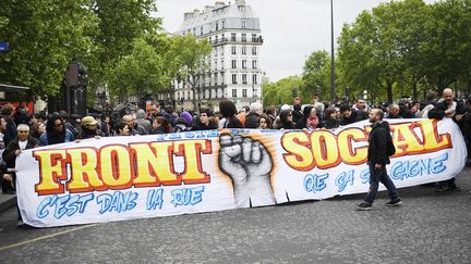 Manifestation à Paris, le 8 mai 2017. (LIONEL BONAVENTURE / AFP)