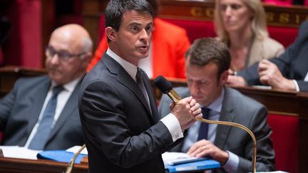 Manuel Valls, &agrave; l'Assembl&eacute;e nationale, le 9 juin 2015. (MAXPPP)