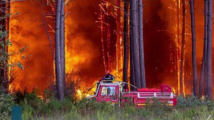 Incendie en Gironde : le combat continue pour les pompiers, de nouveaux en proie aux flammes (FRANCE 3)