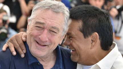 L'acteur américain joue dans le film "Hands of stone" l'entraîneur du boxeur Roberto Duran.
 (LOIC VENANCE / AFP)