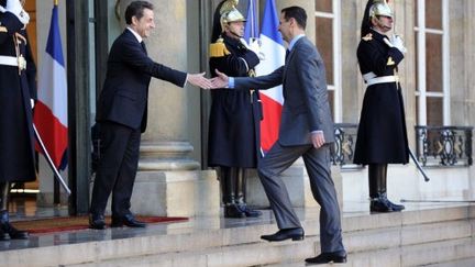 Le président syrien Assad en visite à Paris en décembre 2010 (AFP/FRANCK FIFE)