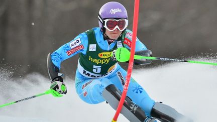 La Slovène Tina Maze vise plusieurs titres à Schladming (JURE MAKOVEC / AFP)