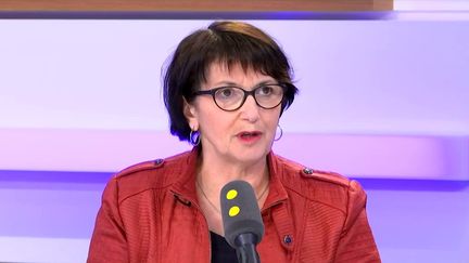 Christiane Lambert, présidente de la FNSEA, invitée de franceinfo. (FRANCEINFO / RADIOFRANCE)