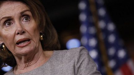 Nancy Pelosi, chef de la minorité démocrate à la chambre des représentants, le 6 avril 2017 (Aaron P. Bernstein / GETTY IMAGES NORTH AMERICA / AFP)