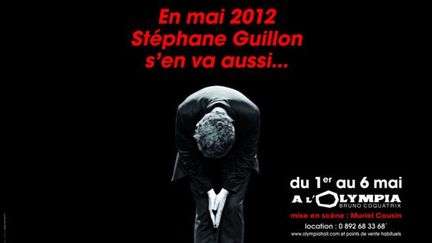 L'affiche pour le spectacle de St&eacute;phane Guillon, retir&eacute;e des couloirs du m&eacute;tro parisien le 26 janvier.&nbsp; (DR)