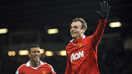 La joie de Dimitar Berbatov (Manchester United) (ANDREW YATES / AFP)