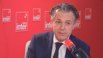 Le ministre de la Transition écologique Christophe Béchu, le 17 novembre 2023 sur France Inter. (FRANCE INTER / RADIO FRANCE)