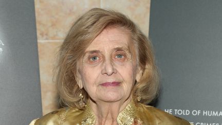 Tova Friedman,&nbsp;survivante d’Auschwitz à New York (Etats-Unis), le 18 janvier 2023. (MANNY CARABEL / GETTY IMAGES NORTH AMERICA)