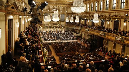 Le Concert du Nouvel An de Vienne (ici en 2017) dans le célèbre Muzikverein doré...
 (DIETER NAGL / APA-PictureDesk / APA)