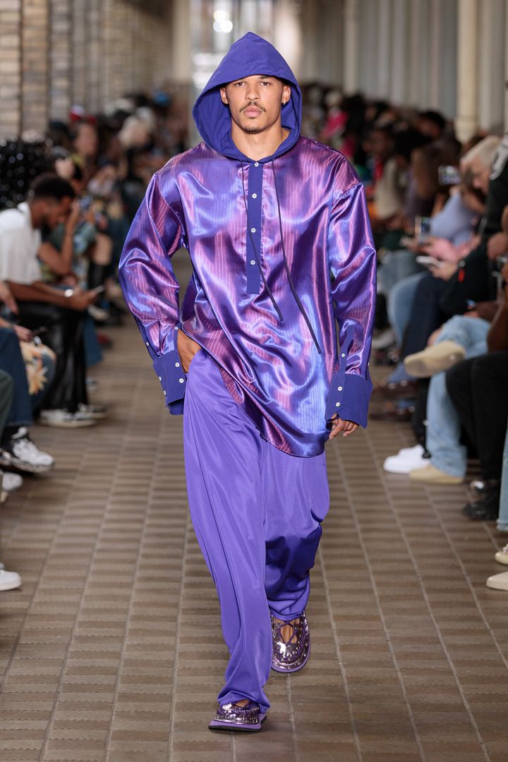 Défilé Bluemarble, printemps-été 2023 à la Paris Fashion Week masculine, le 21 juin 2022.&nbsp; (LUCA TOMBOLINI)