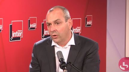 Laurent Berger, secrétaire général de la CFDT, le 4 septembre 2020 sur France Inter. (FRANCEINTER / RADIOFRANCE)