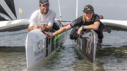 Le duo Billy Besson-Marie Riou est le grand favori dans la catégorie Nacra 17 (JEAN MARIE LIOT / JEAN MARIE LIOT)