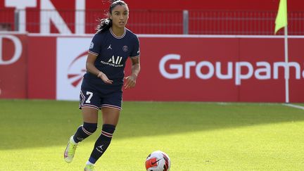 Sakina Karchaoui lors du match de D1 Arkema face à Dijon, le 31 octobre 2021. (NICOLAS GOISQUE / MAXPPP)