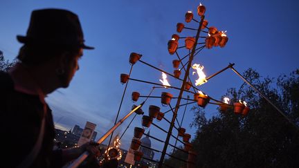 Une performance de la compagnie Carabosse à Londres en 2016 (NIKLAS HALLE'N / AFP)