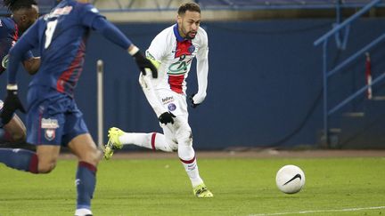 Neymar lors de son dernier match avec le PSG, à Caen le 10 février dernier (JEAN CATUFFE / JEAN CATUFFE)