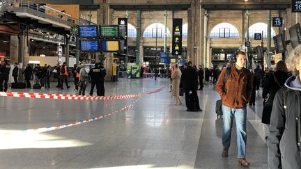 Une attaque à l'arme blanche a fait six blessés à la gare du Nord, le 11 janvier 2023 à Paris. (ESRA TASKIN / ANADOLU AGENCY / AFP)