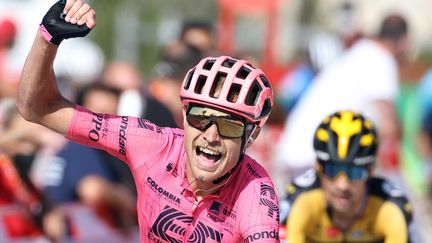 Magnus Cort-Nielsen remporte une deuxième étape sur la Vuelta 2021. (JOSE JORDAN / AFP)