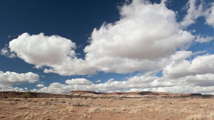 Un paysage désertique au Nouveau Mexique. (J?R?ME GORIN / MAXPPP)