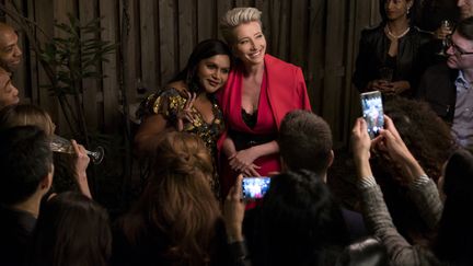 Emma Thompson et Mindy Kaling dans "Late Night", de&nbsp;Nisha Ganatra (EMILY ARAGONES)