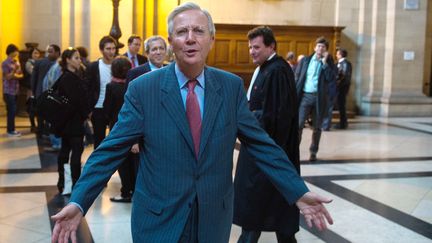 Denis Gautier-Sauvagnac, l'ex-patron de l'UIMM, le 22 octobre 2013 &agrave; Paris. (MARTIN BUREAU / AFP)