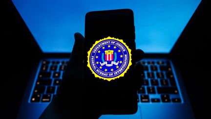 Le logo du Federal Bureau of Investigation (FBI) en février 2023. (BEATA ZAWRZEL / NURPHOTO / AFP)