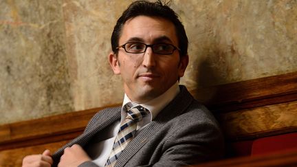 Le d&eacute;put&eacute; UMP du Vaucluse, Julien Aubert, le 2 f&eacute;vrier 2013 &agrave; l'Assembl&eacute;e nationale, &agrave; Paris. (MAXPPP)