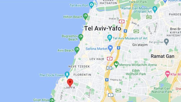 A Jaffa, au Sud de Tel Aviv, 20% de la population est arabo-israélienne. (GOOGLE MAPS)