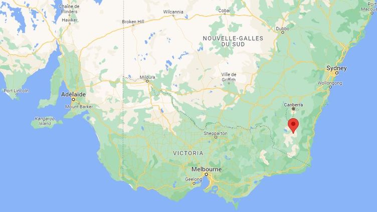 A 95-year-old Australian woman died a week after a taser shot by a police officer on May 24, 2023 in Cooma (Australia).  (GOOGLE MAPS / FRANCE INFO)