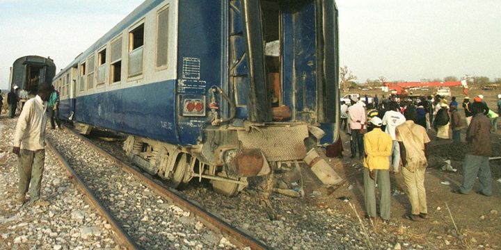 Déraillement du train Dakar-Bamako le 22 mai 2000 à Diamniadio.   (SEYLLOU DIALLO)