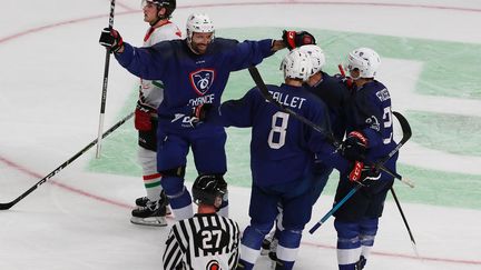 L'équipe de France de hockey sur glace n'est plus qu'à une victoire d'une qualification pour les JO de Pékin. (FFHG)