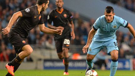 Sergio Aguero n'a pas pu faire totalement la différence face à la Roma