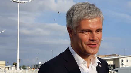 Laurent Wauquiez, président des Républicains, le 14 novembre 2018, ua Grau du Roi (Hérault). (SYLVIE DUCHESNE / FRANCE-BLEU GARD LOZÈRE)