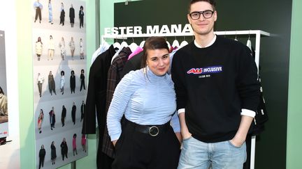 Ester Manas (à gauche) et Balthazar Delepierre (à droite), le 27 février 2020 à Paris.
 (BERTRAND RINDOFF PETROFF / GETTY IMAGES)