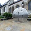 Le mémorial érigé en souvenir du père Jacques Hamel, assassiné le 26 juillet 2016 dans l'église de Saint-Etienne-du-Rouvray (Seine-Maritime), photographié le 26 juillet 2021. (JEAN-FRANCOIS MONIER / AFP)