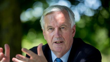 L’ancien négociateur de l’Union européenne pour le Brexit, Michel Barnier, le 10 juin 2021 à Toulouse (Haute-Garonne). (FREDERIC SCHEIBER / AFP)