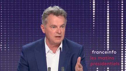 Fabien Roussel, candidat du PCF à l’élection présidentielle, est l’invité des matins présidentiels de franceinfo, le 26 janvier 2022. (FRANCEINFO / RADIO FRANCE)