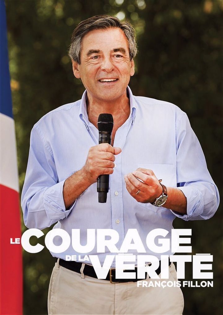 L'affiche de campagne de François Fillon (DR)