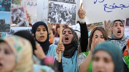 Manifestation dans les rues de Rabat pour la journée internationale des femmes (8 mai 2014). (AFP/ Fadel Senna)