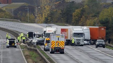 Le carambolage impliquant 27 véhicules a fait au moins 7 morts et 45 blessés. (Carl Court / AFP)