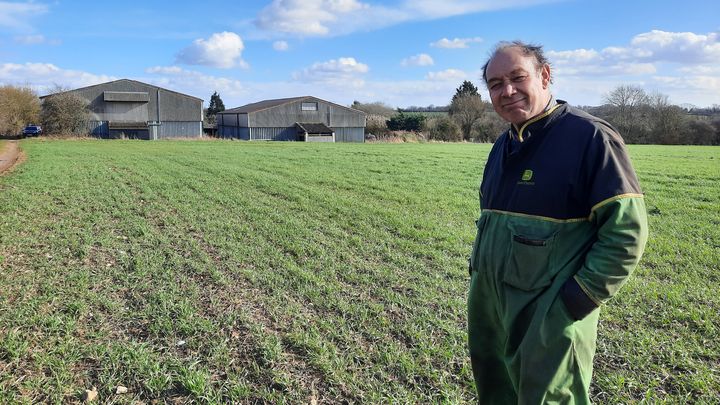 Glenn Buckingham sur sa propriété. (RICHARD PLACE / RADIO FRANCE)