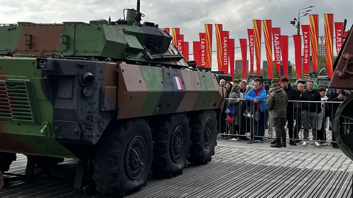 The exhibition takes place in Victory Park, Moscow.  (SYLVAIN TRONCHET / RADIO FRANCE)