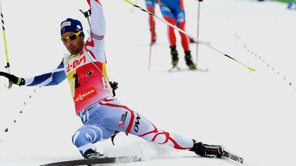 Martin Fourcade s'est jeté sur la ligne mais a terminé derrière Svendsen