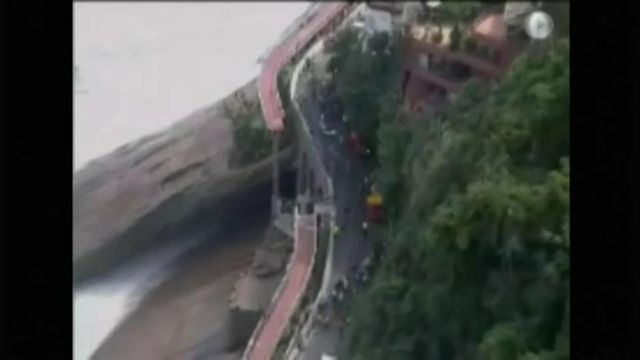 Effondrement d'une piste cyclable des JO à Rio